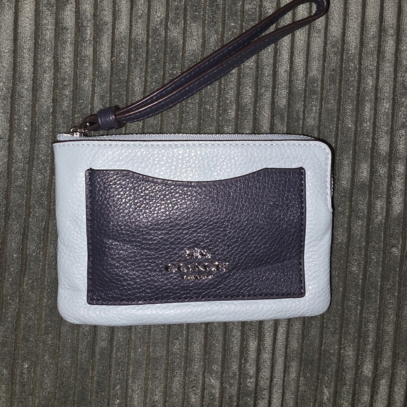 Coach Handbags - Coach | Blue Wristlet